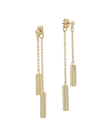 Sutton Dual Bar Drop Earring