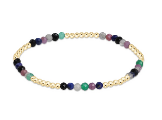 E Newton Blissful Pattern 2.5mm Bead Bracelet - Hot Mess Fall Winter