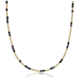 E Newton E Newton 15" Choker Hope Unwritten Gemstone Faceted - Hermatite