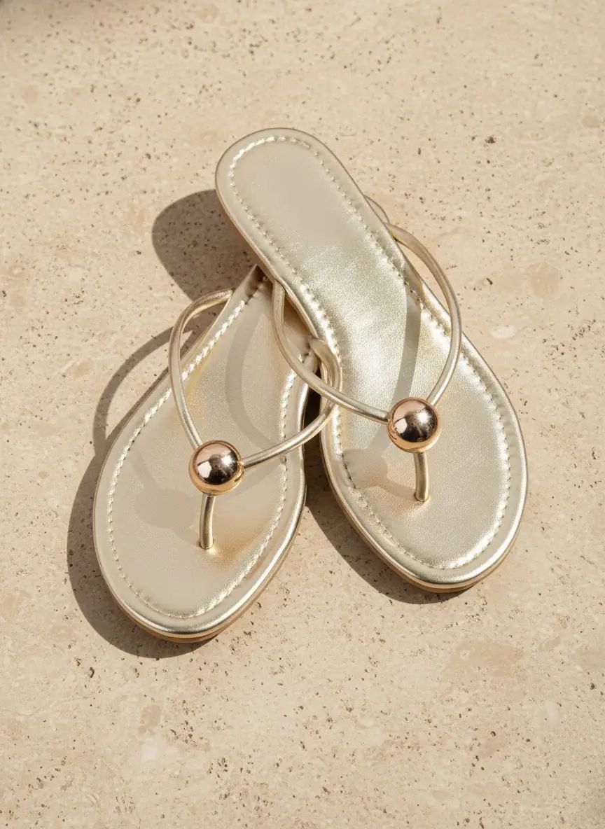 Elwood  Gold Ball Sandals