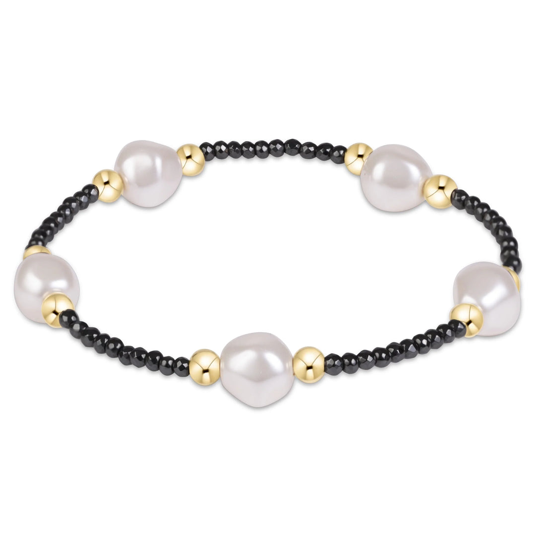 Enewton Design Purpose Admire Pearl 8mm Faceted Hematite Bracelet