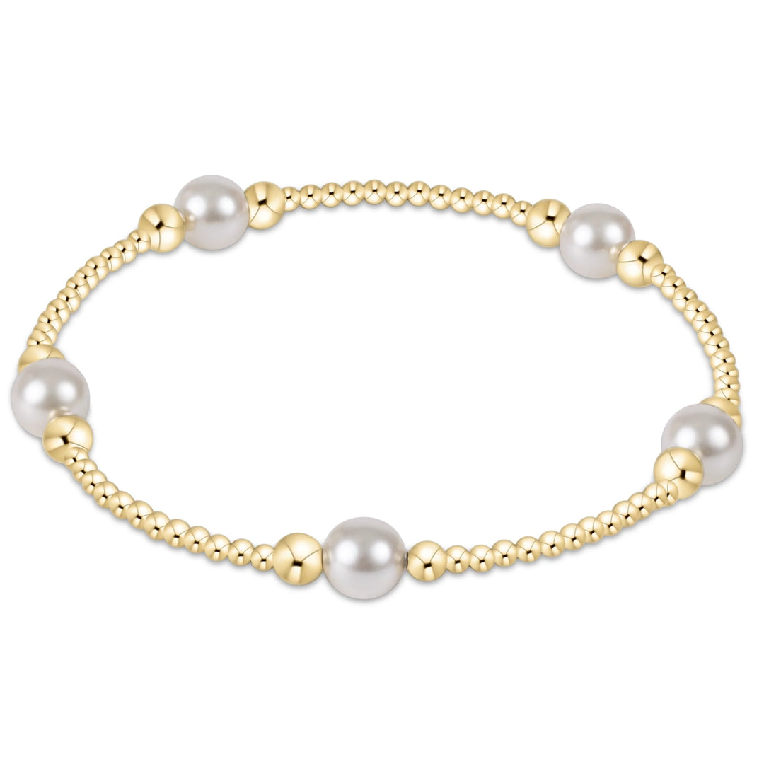 Enewton  Purpose Pearl 6mm Gold Bracelet