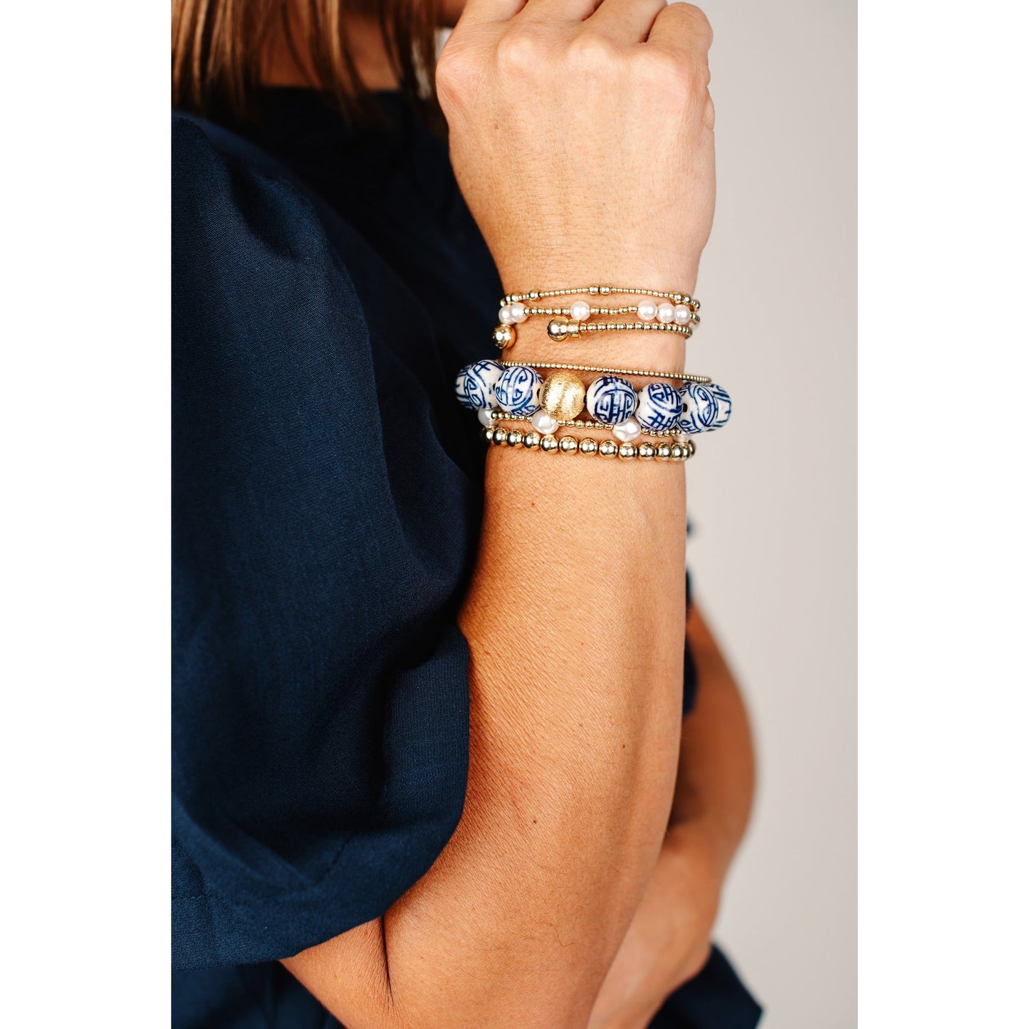 Lisi Lerch Blue Chinoiserie Bracelet