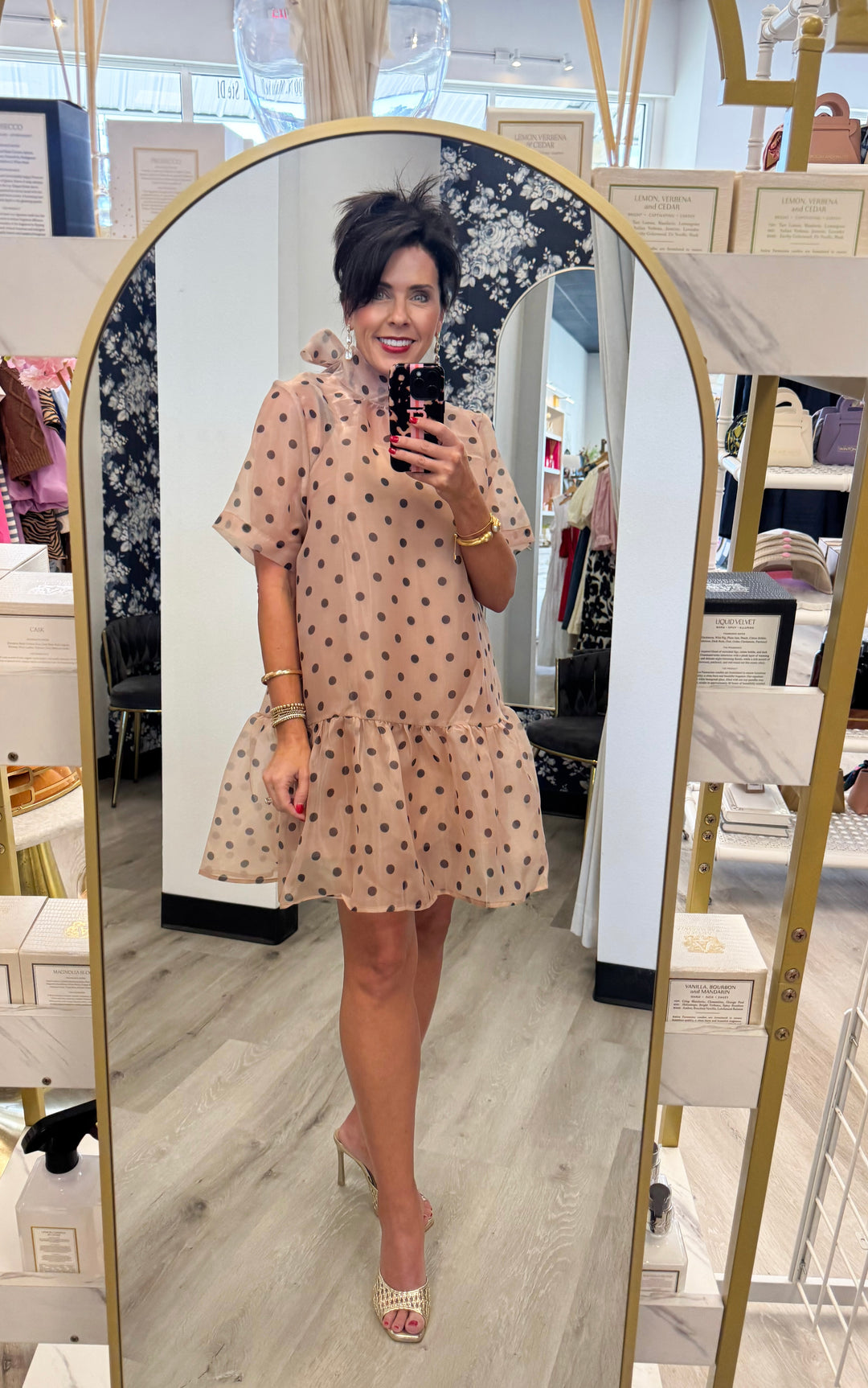 Greer Polka Dot Mini Dress