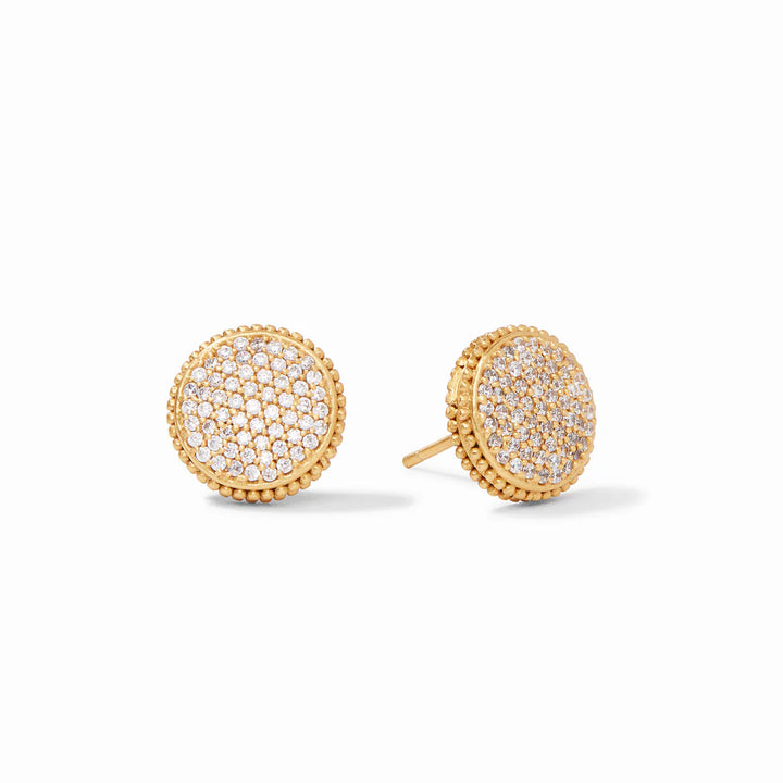 Julie Vos Fleur-de-lis Pave Stud