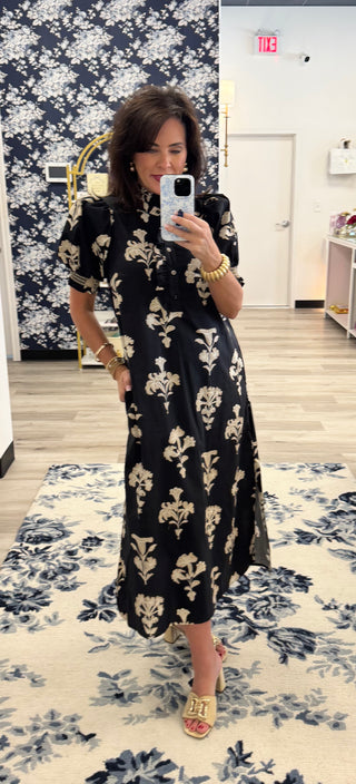 Camellia Noir Dress