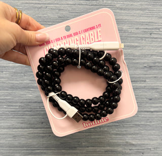 Black Bead Phone Charger