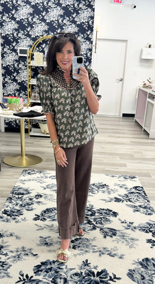 Briar Ruffle Neck Top