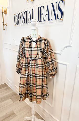 Kensington Plaid Babydoll Dress