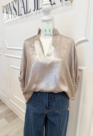 Aurelia Metallic Top