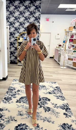Kensington Stripe Shift Dress