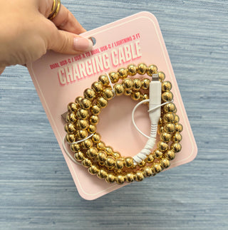 Gold Bead Phone Charger