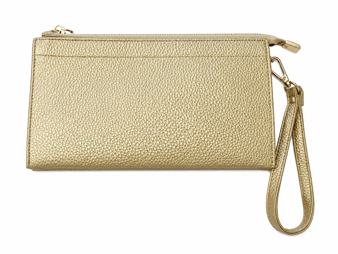 Gold Crossbody/Wristlet