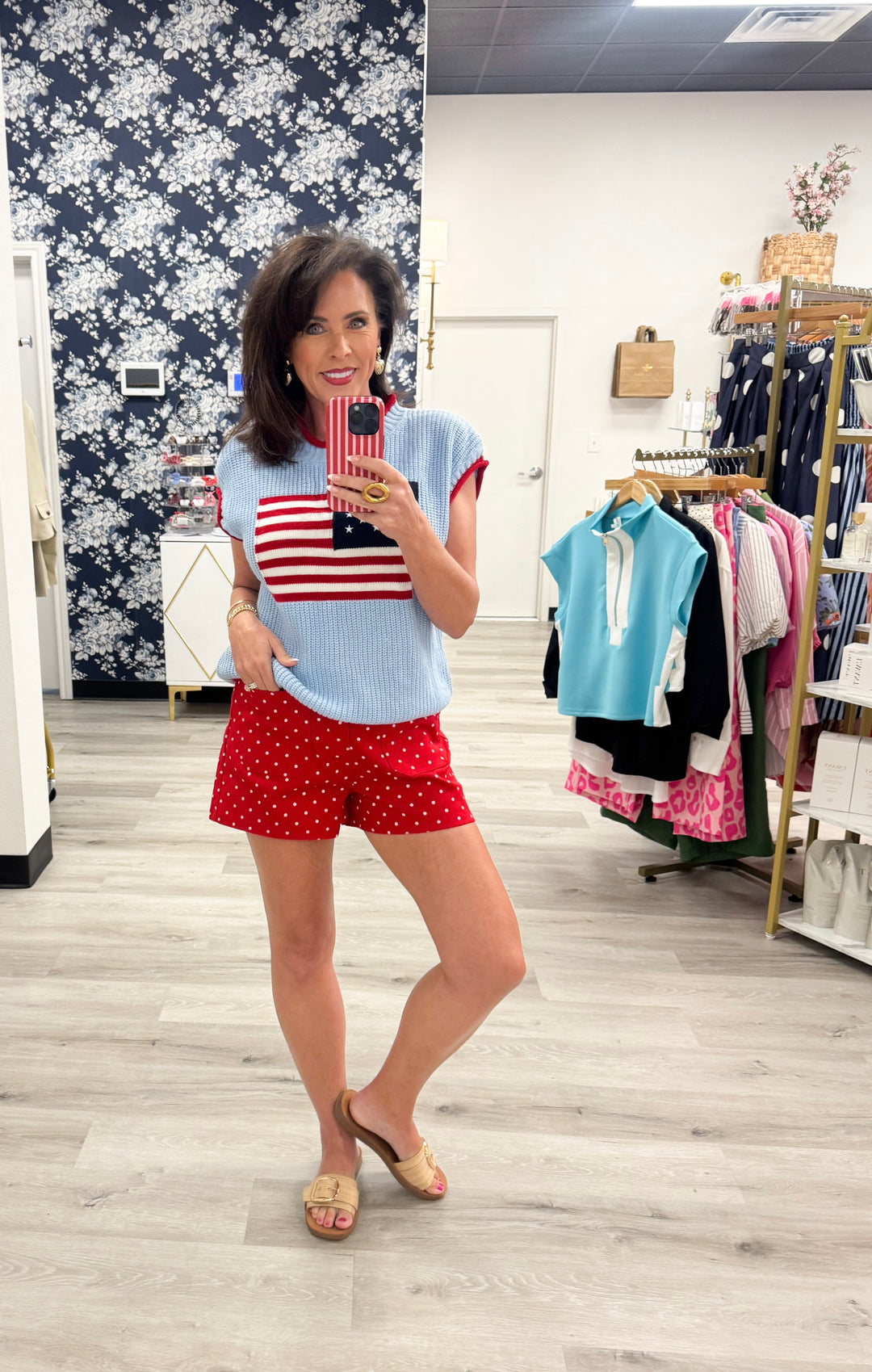 Hartwell Denim Polka Dot Shorts