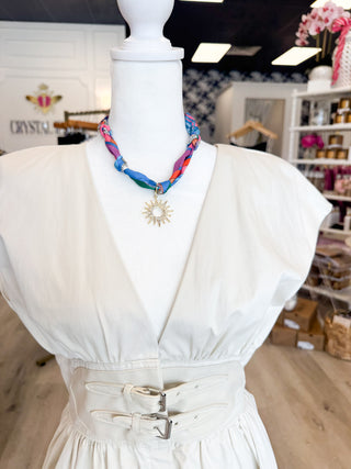 Sunbeam Silk Scarf Necklace