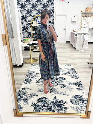 Margot Inset Midi Dress