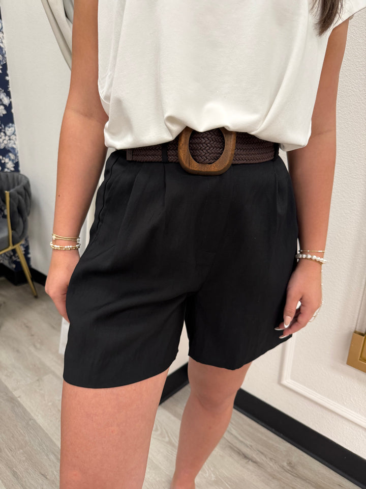 Margaux Black Shorts
