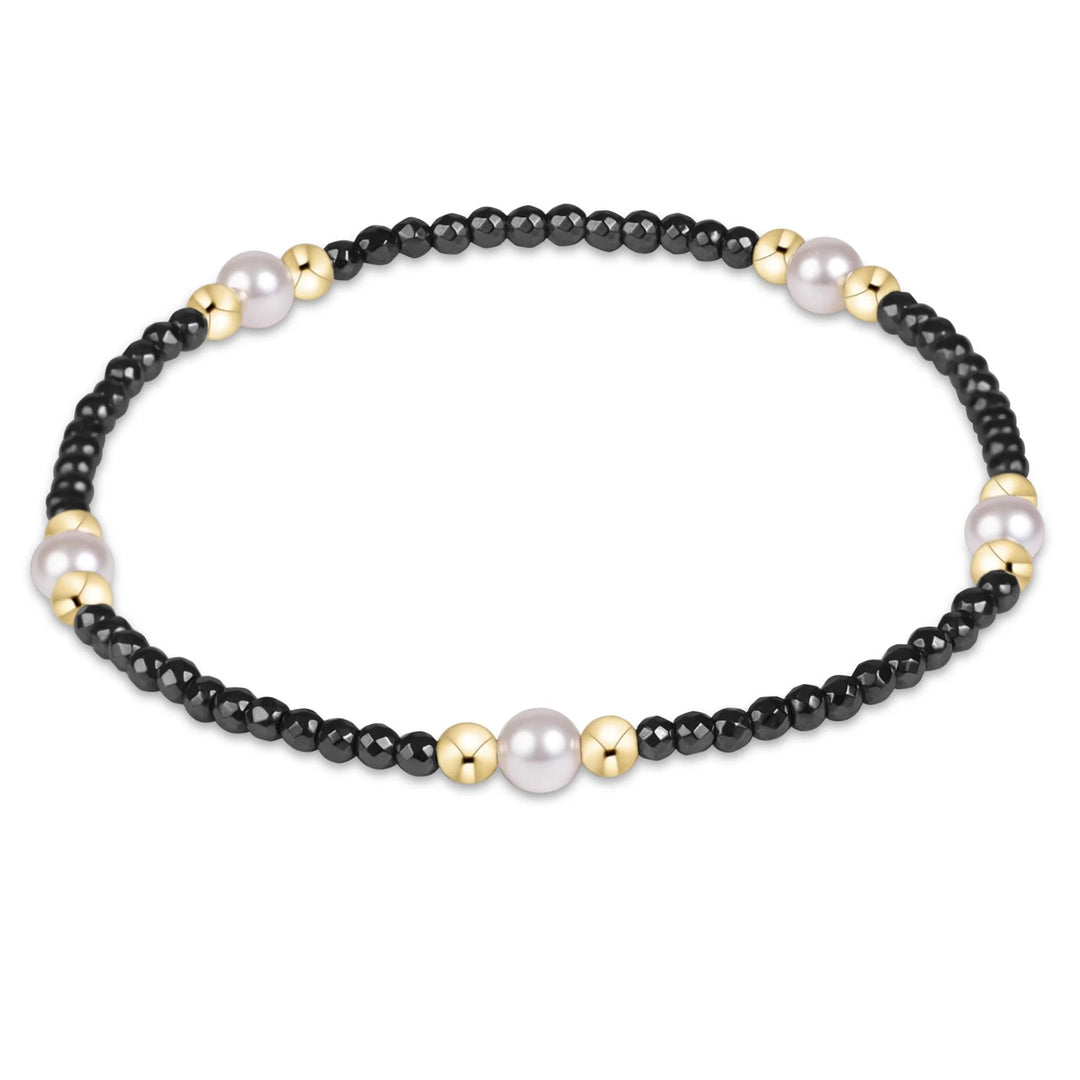 Enewton Design Purpose Pearl 4mm Faceted Hematite Bracelet