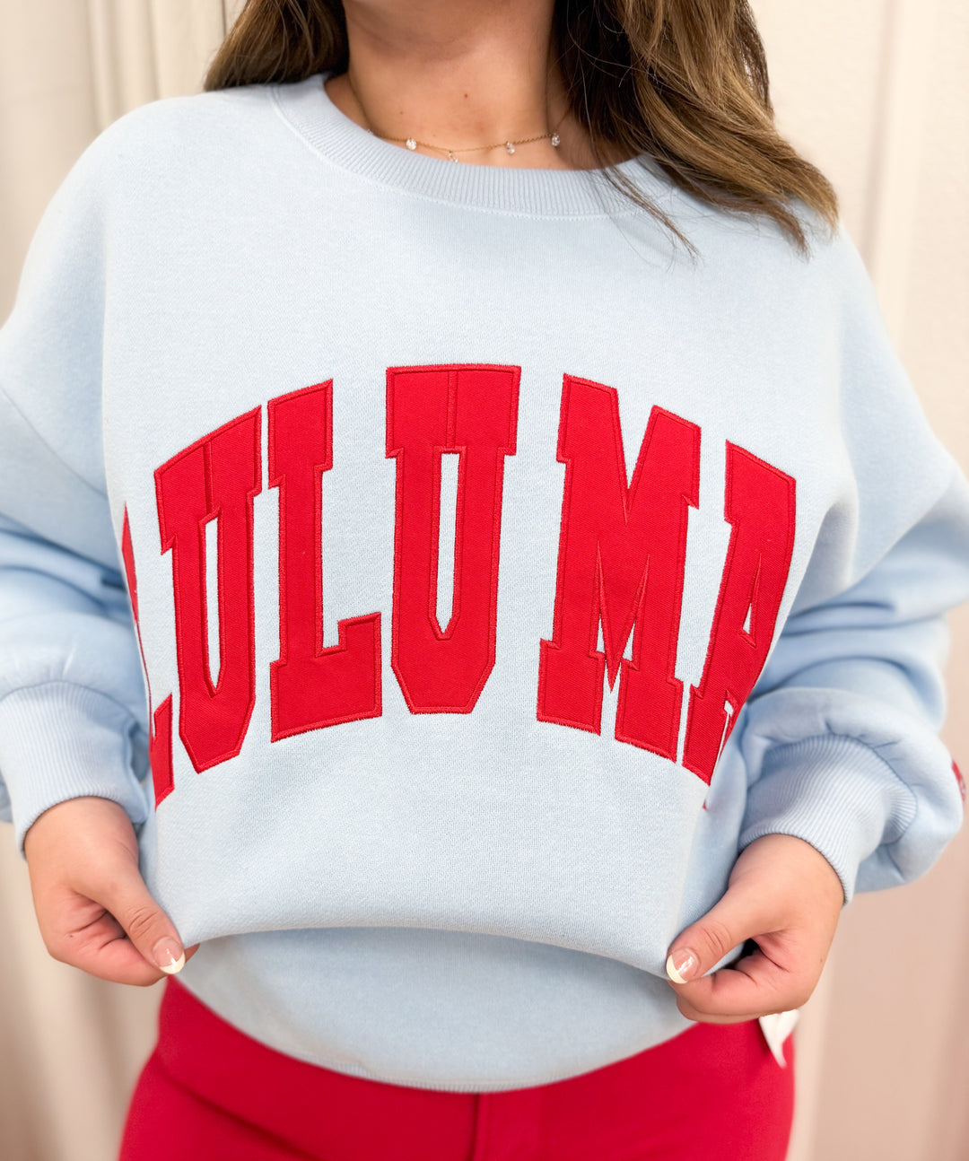 LULU MAC Light Blue Sweatshirt