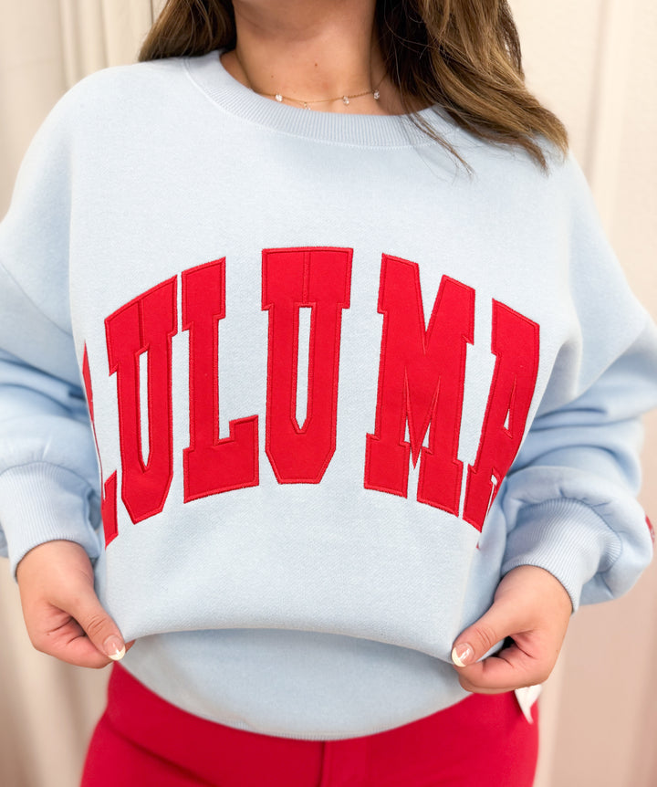 LULU MAC Light Blue Sweatshirt