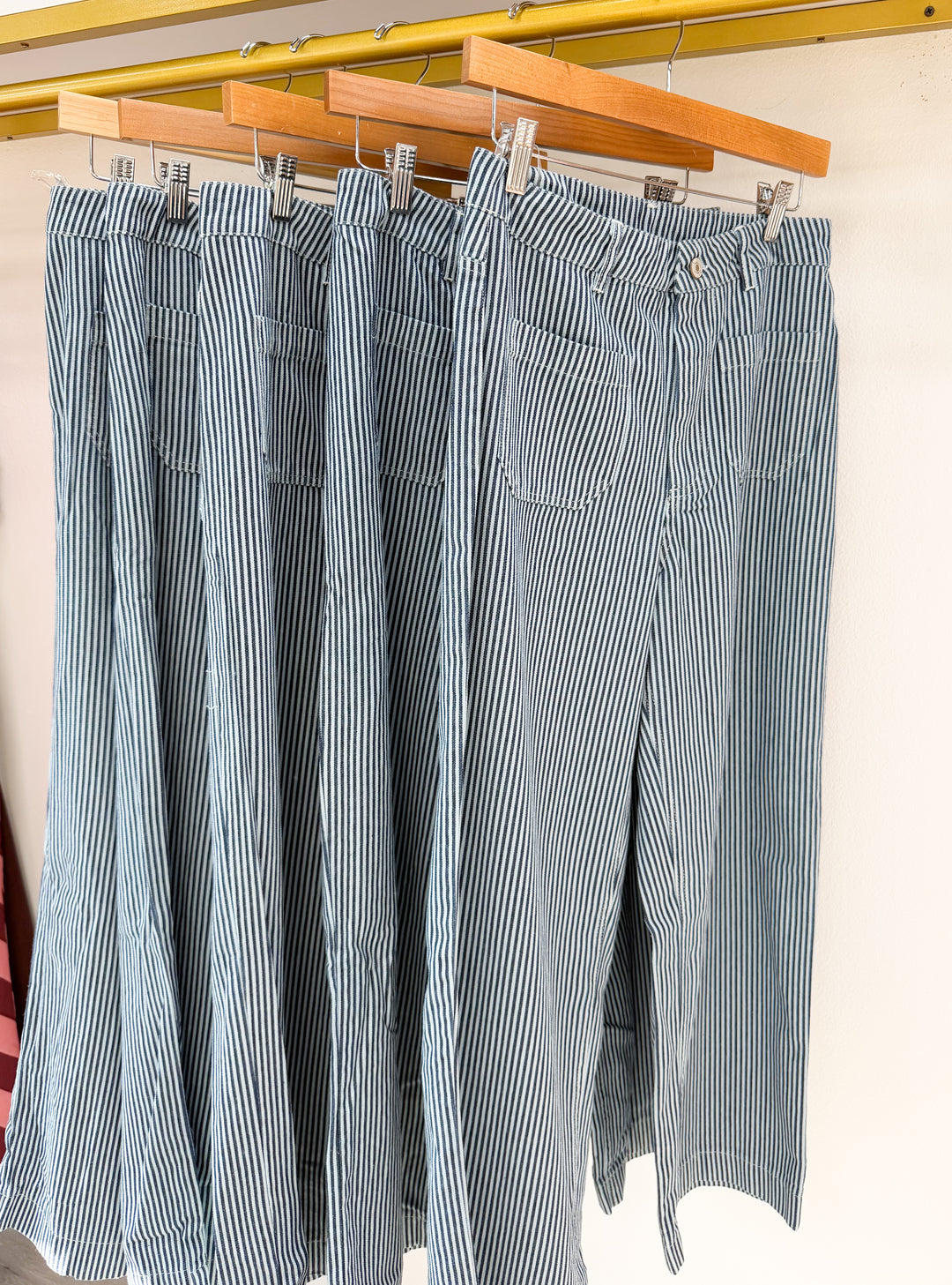 Winslow Striped Cropped Denim Pants