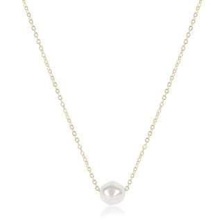 enewton 16" necklace gold - admire pearl
