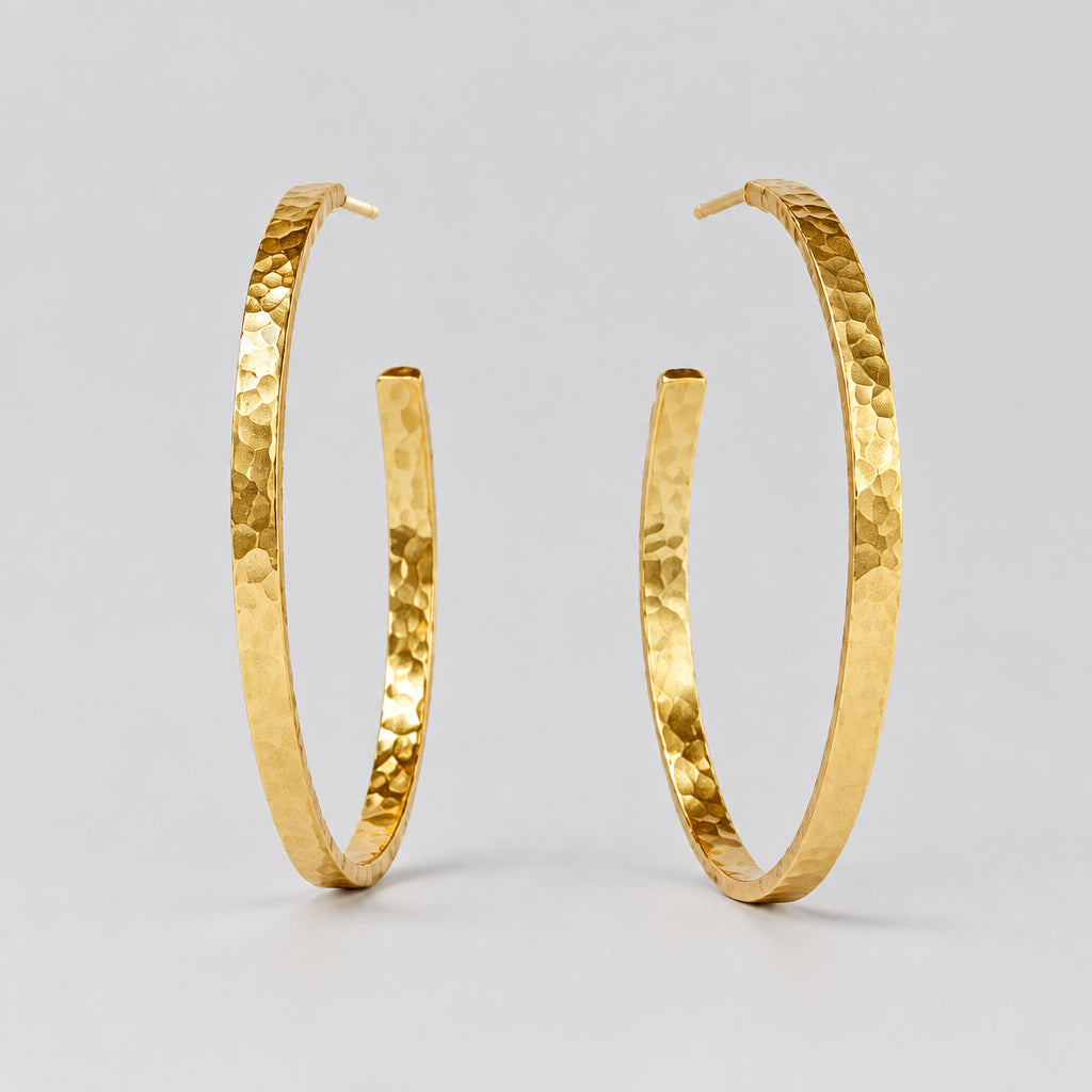 Julie Vos Crescent Hoop-Medium