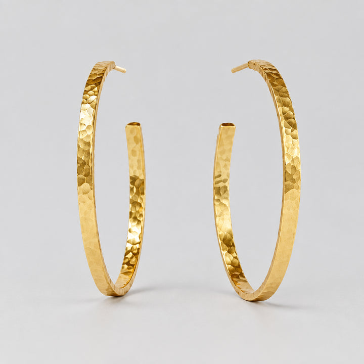 Julie Vos Crescent Hoop-Medium