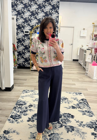 Elizabeth Floral Knit Top