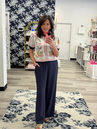 Elizabeth Floral Knit Top