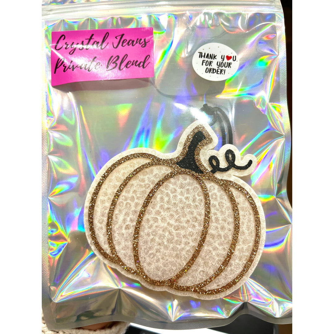 Crystal Jeans Private Blend Car Freshies Pumpkin