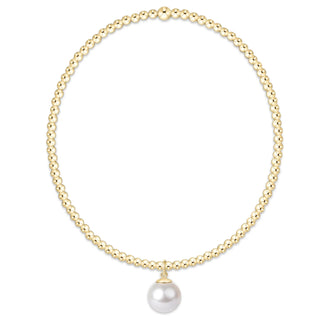 enewton classic gold 2mm bracelet - classic pearl 8mm charm