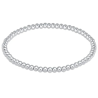 classic sterling 3mm bead bracelet