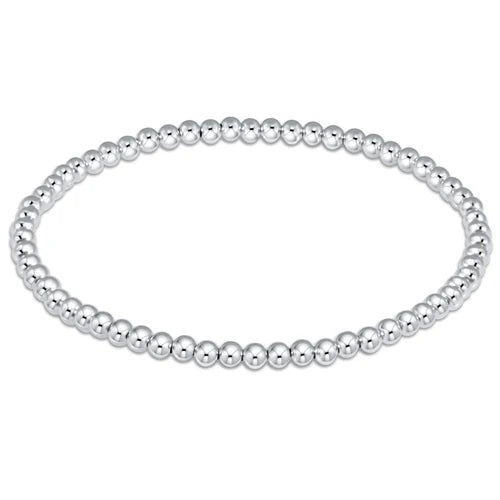 
classic sterling 4mm bead bracelet extends
