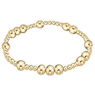 
hope unwritten 6mm bead bracelet - gold