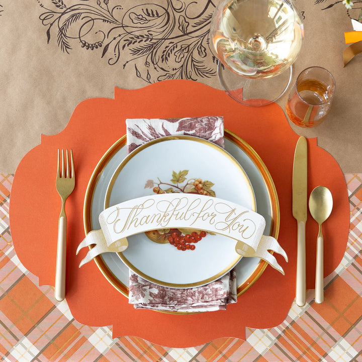 Hester &amp; Cook Thankful For You Banner Table Accent