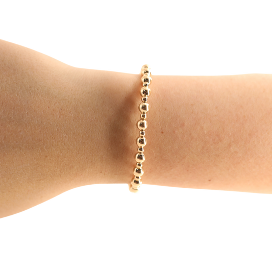 Katy Beaded Bracelet in Gold