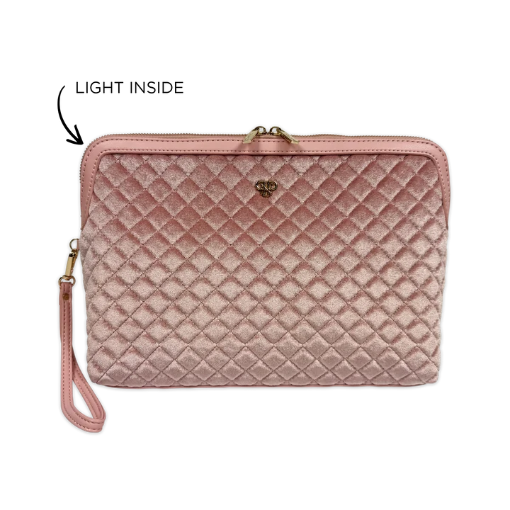 Pursen Litt Makeup Case -Blush Velvet