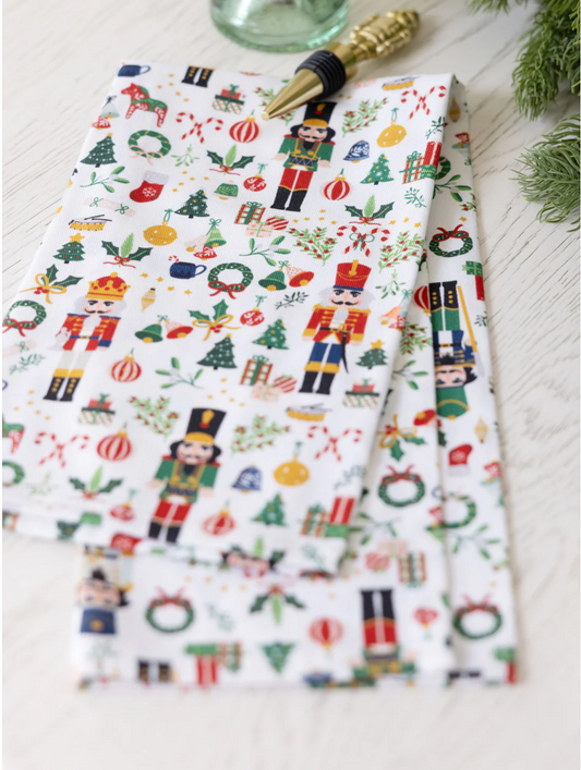 Nutcracker Pattern Tea Towel