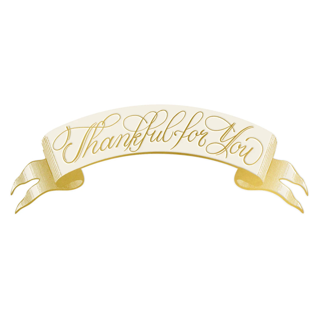 Hester &amp; Cook Thankful For You Banner Table Accent
