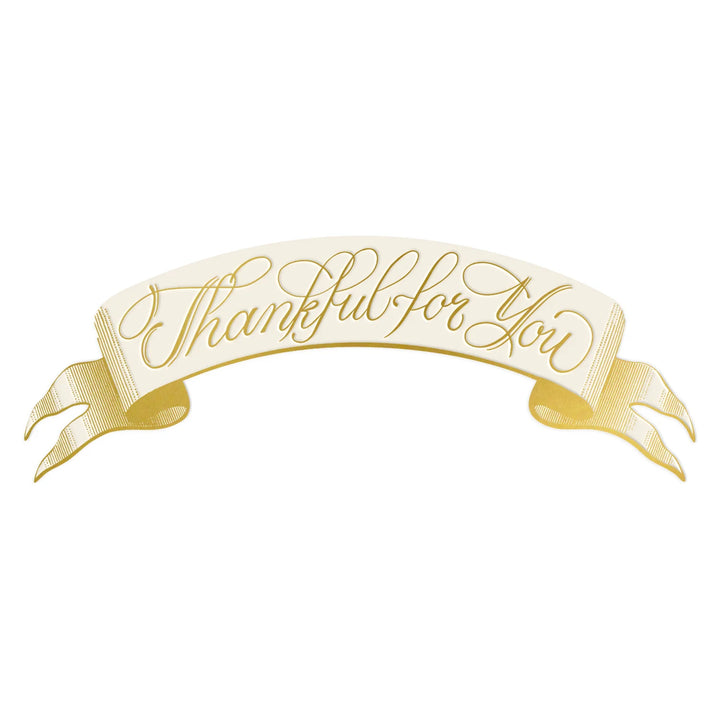 Hester &amp; Cook Thankful For You Banner Table Accent
