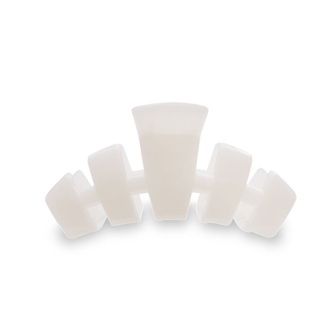 Teleties Classic Hair Clip | Medium | Coconut White