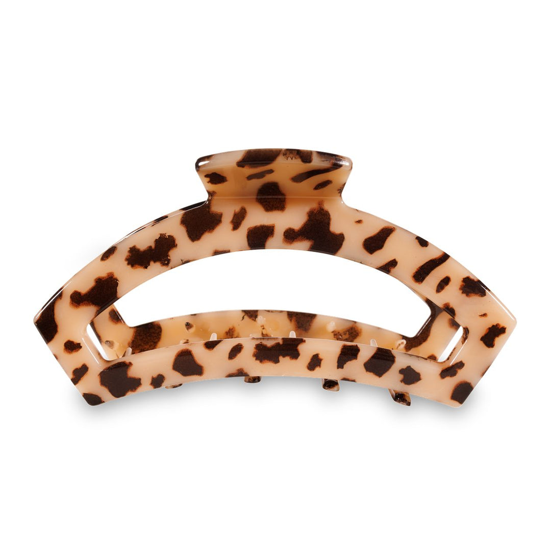 Teleties Open Hair Clip | Large | Blonde Tortoise