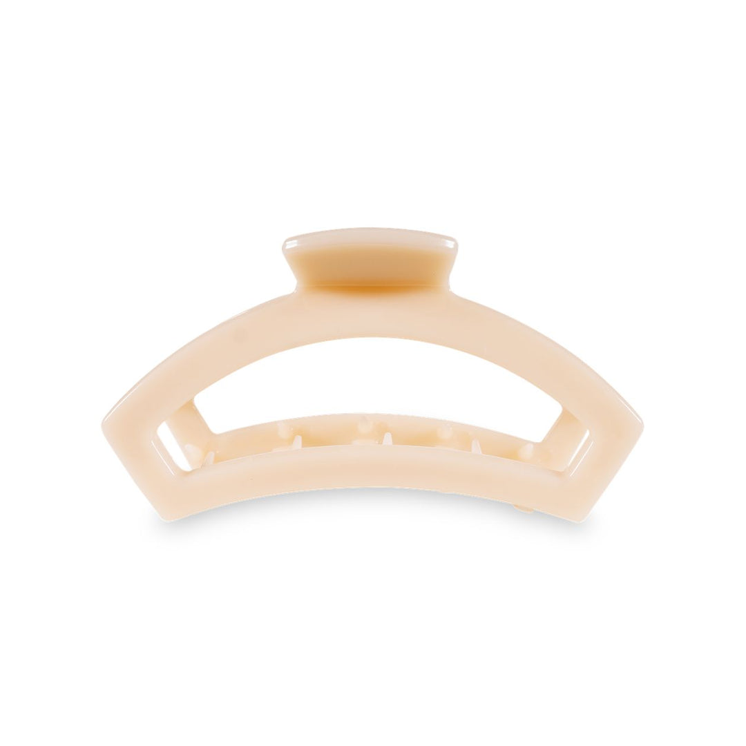 Teleties Open Hair Clip | Medium | Almond Beige