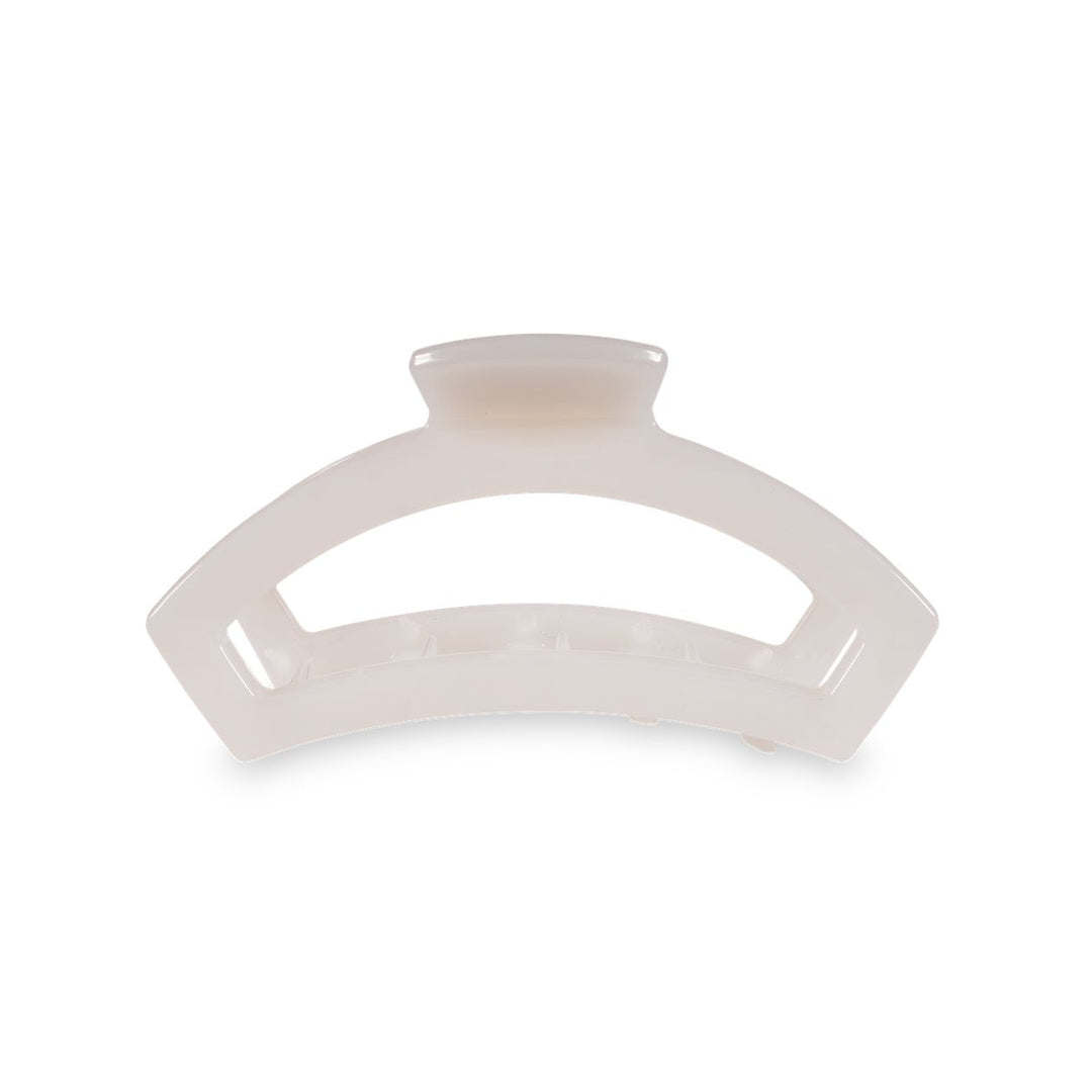 Teleties Open Hair Clip | Medium | Coconut White
