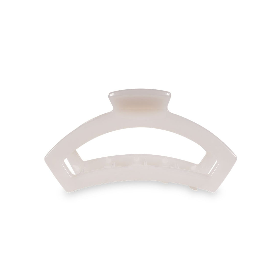 Teleties Open Hair Clip | Small | Coconut White