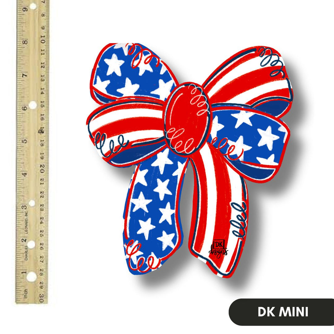Dk Designs Patriotic Bow Mini