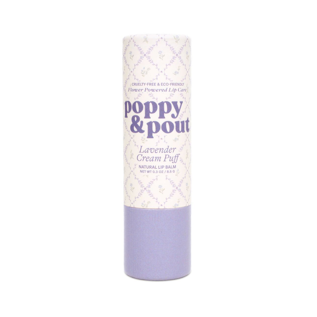 Poppy &amp; Pout Lip Balm Lavender Cream Puff