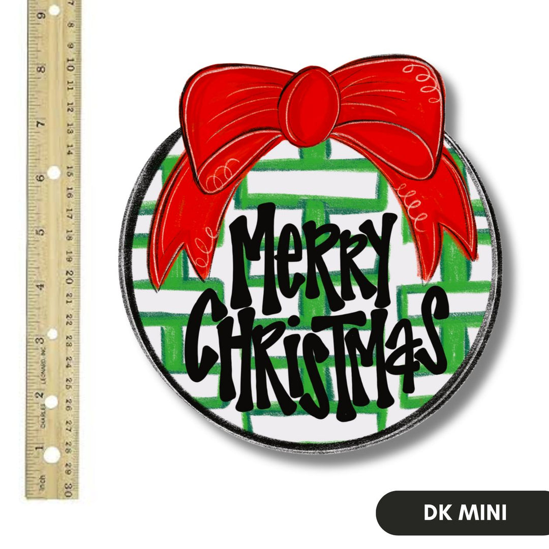 Dk Designs Red Bow Merry Christmas Mini