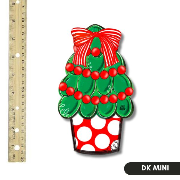 Dk Designs  Red Dot Christmas Tree Mini